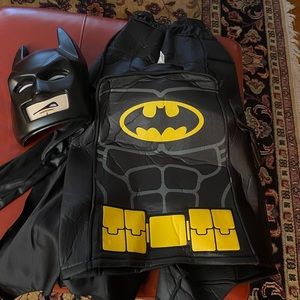 Lego Batman costume worn once. Hand covers not present. In good condition